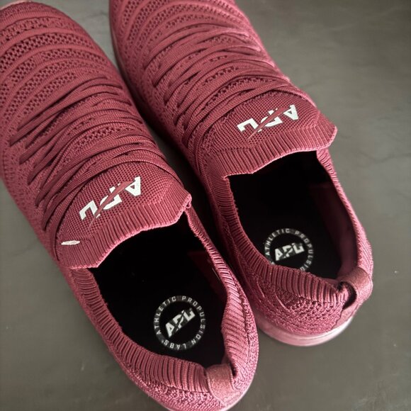 APL Techloom Wave Mens Sneakers Size 14 Burgundy Lightweight Knit Athletic Shoes main image 2